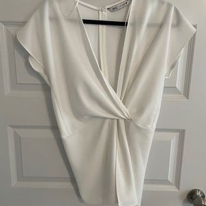 Zara Flowy knotted shirt